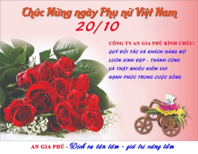 Chúc mừng ngày phụ nữ Việt Nam